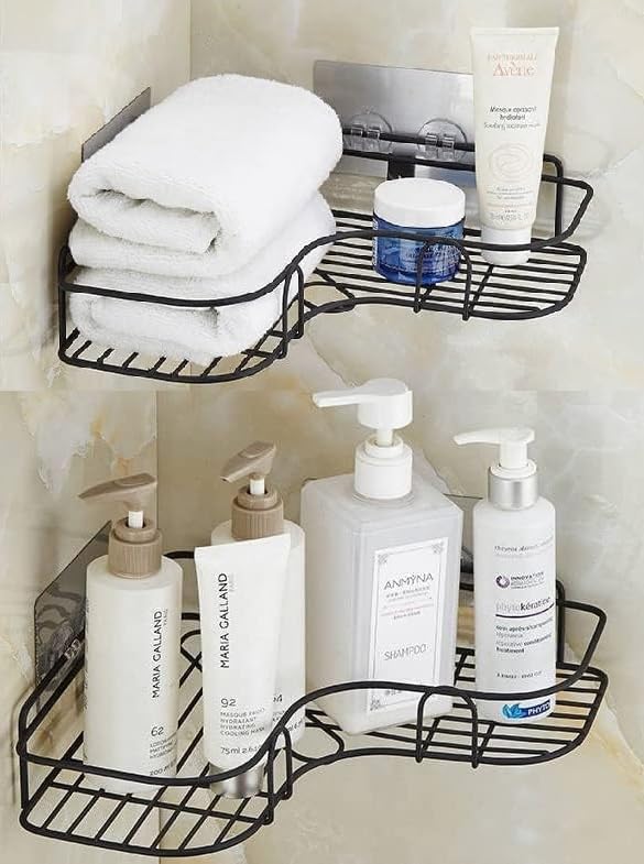 Storage Organizer for Bathroom and Kitchen Corner Wall Mounted